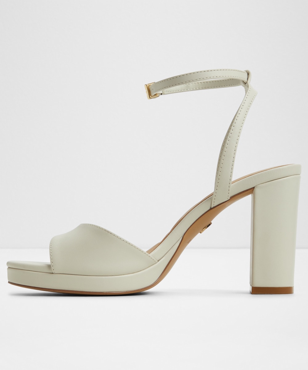 Sandalias de tacón de mujer con punta redonda - Aldo - Crudo Crudo-2