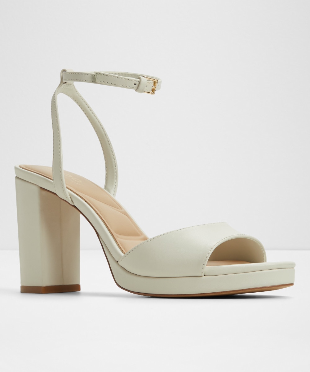 Sandalias de tacón de mujer con punta redonda - Aldo - Crudo Crudo-4