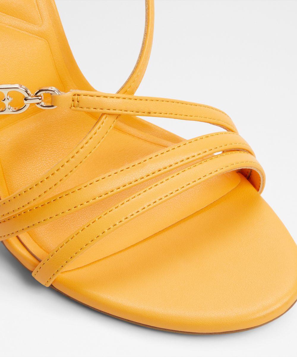Sandalias de tacón de mujer con punta redonda - Aldo - Naranja Naranja-5