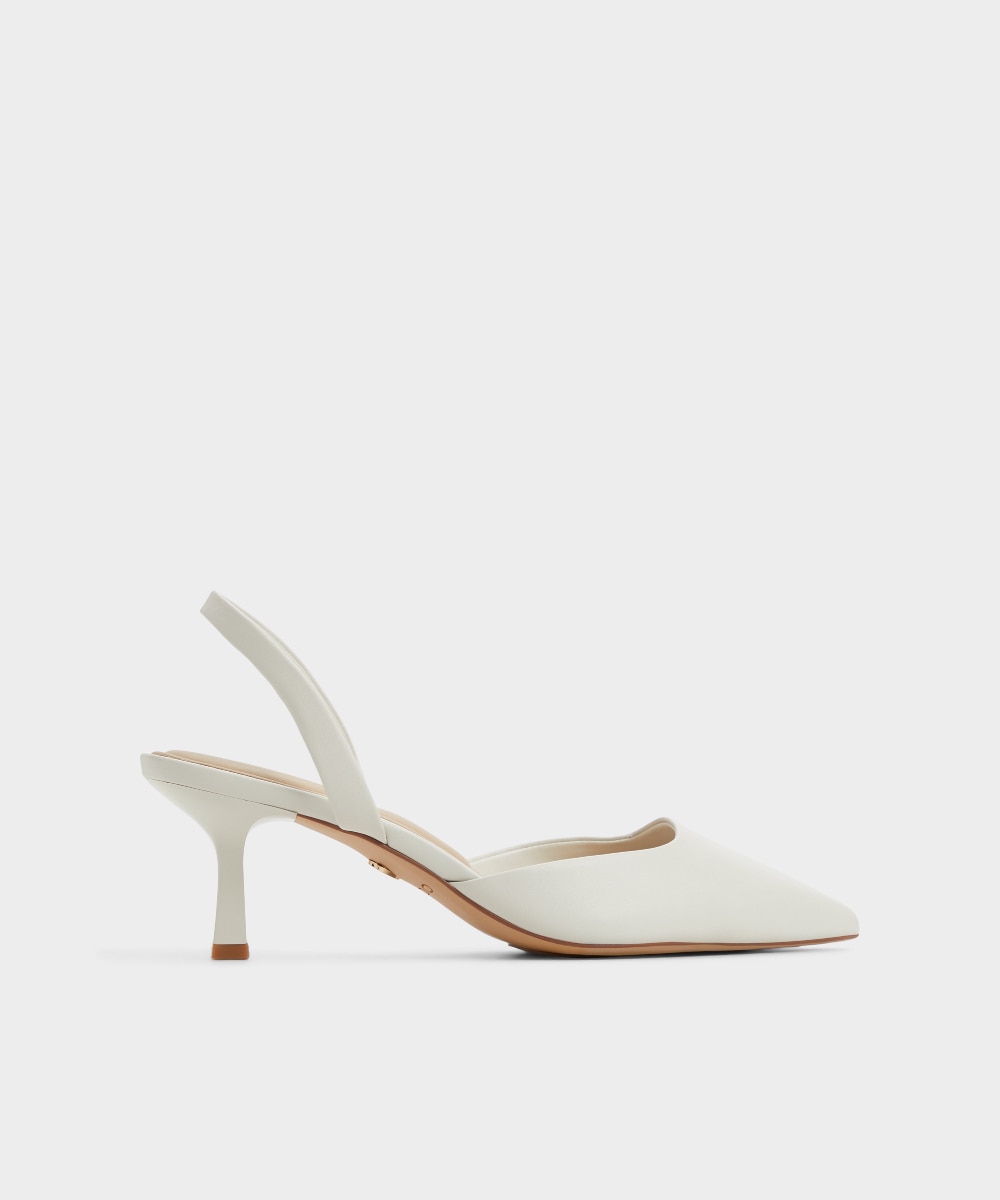 Zapatos de salón de mujer con punta afilada - Aldo - Blanco Blanco-1