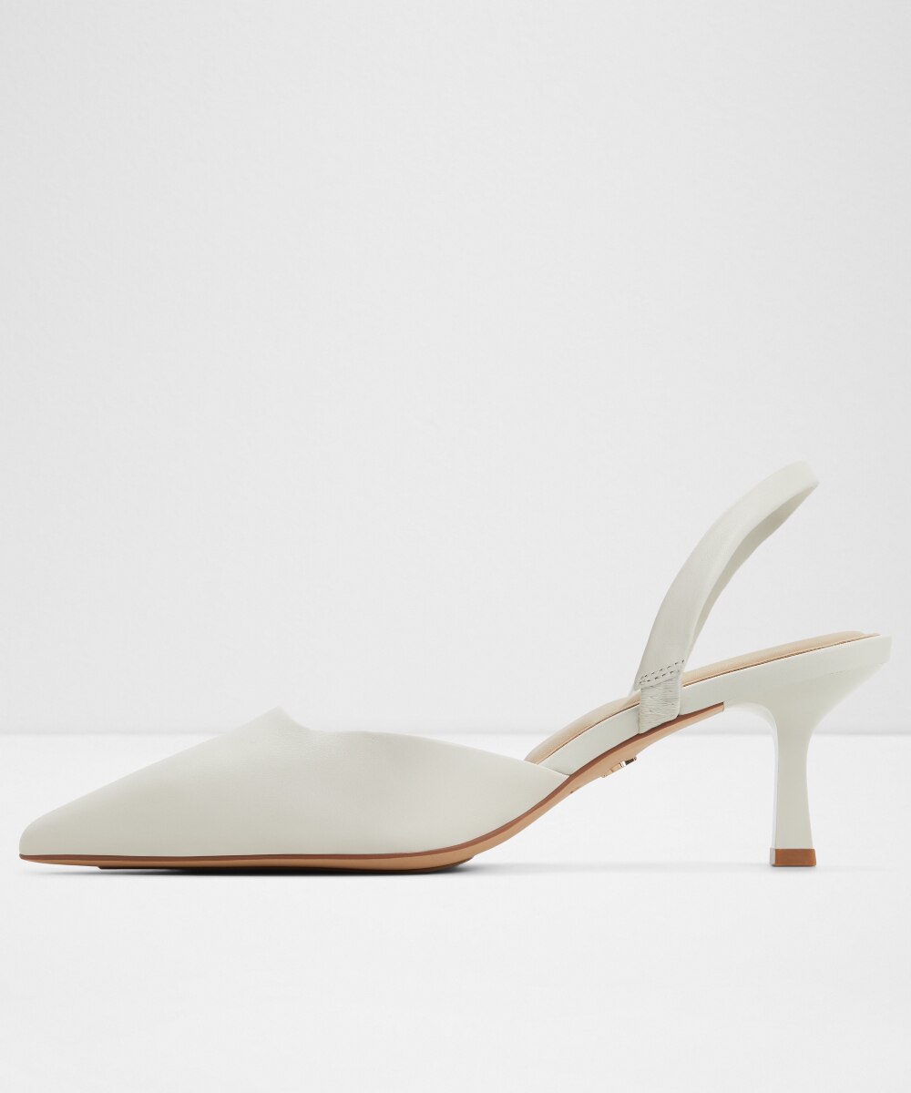 Zapatos de salón de mujer con punta afilada - Aldo - Blanco Blanco-2