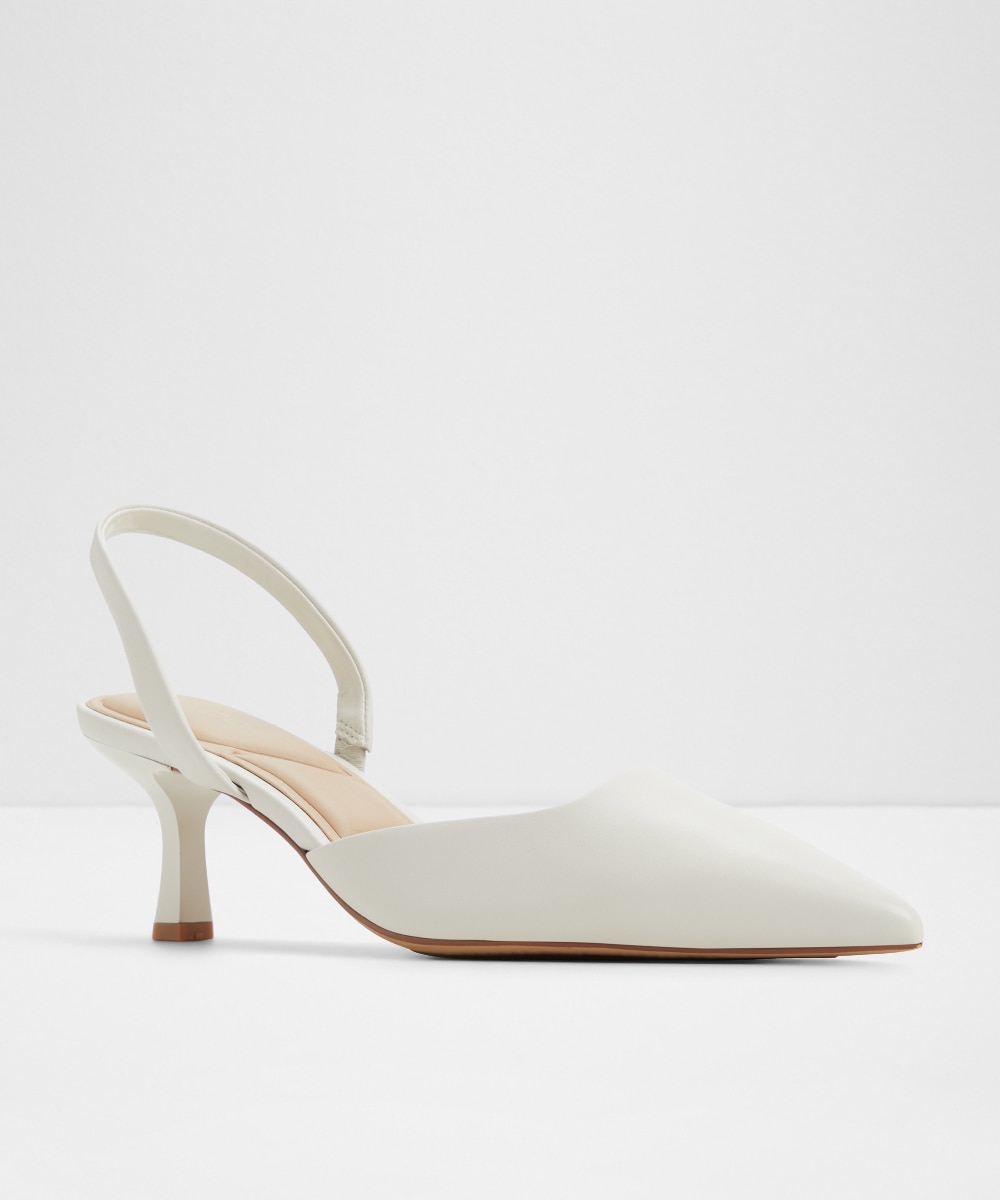 Zapatos de salón de mujer con punta afilada - Aldo - Blanco Blanco-4
