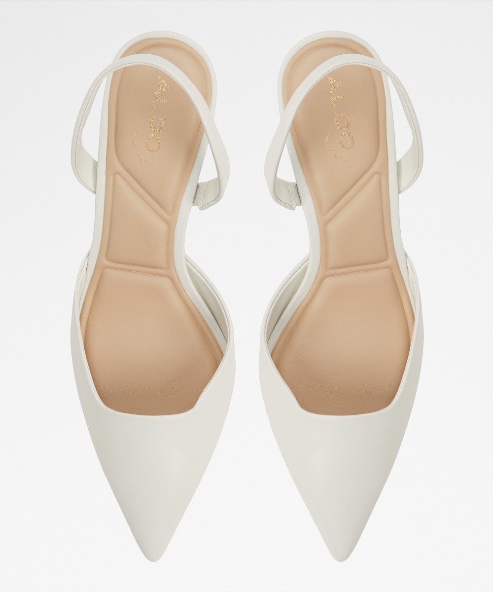 Zapatos de salón de mujer con punta afilada - Aldo - Blanco Blanco-6