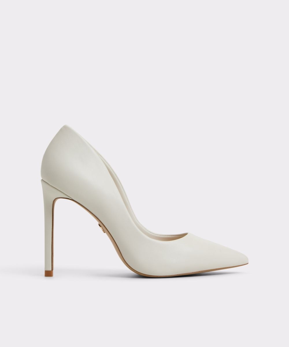 Zapatos de salón de mujer con punta afilada - Aldo - Blanco Blanco-1