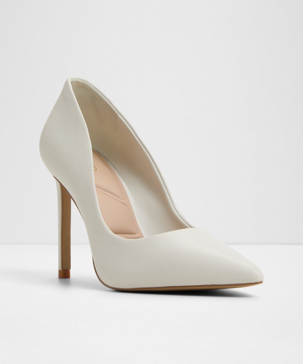 Zapatos de salón de mujer con punta afilada - Aldo - Blanco Blanco-4