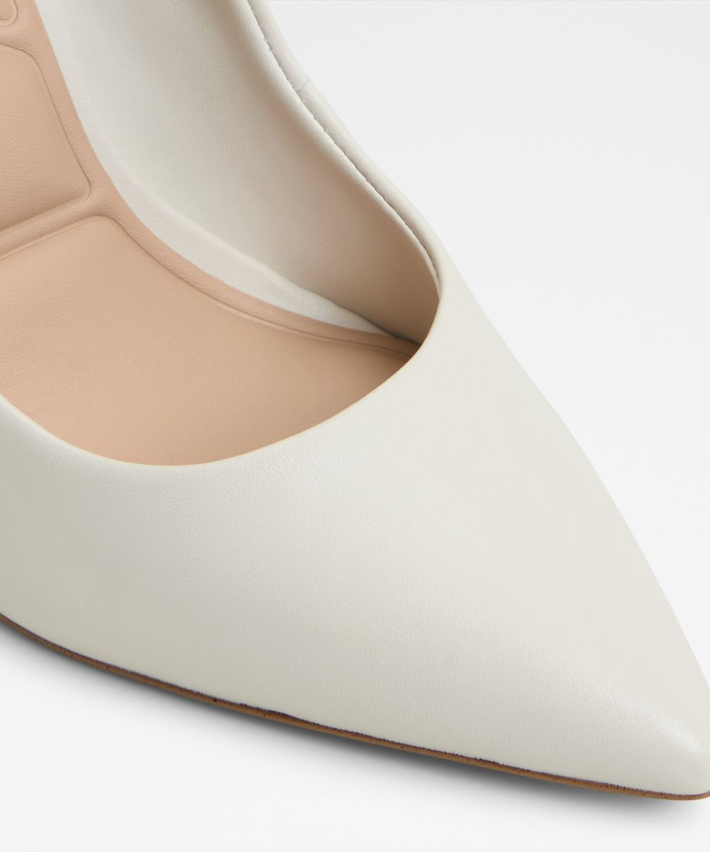Zapatos de salón de mujer con punta afilada - Aldo - Blanco Blanco-5