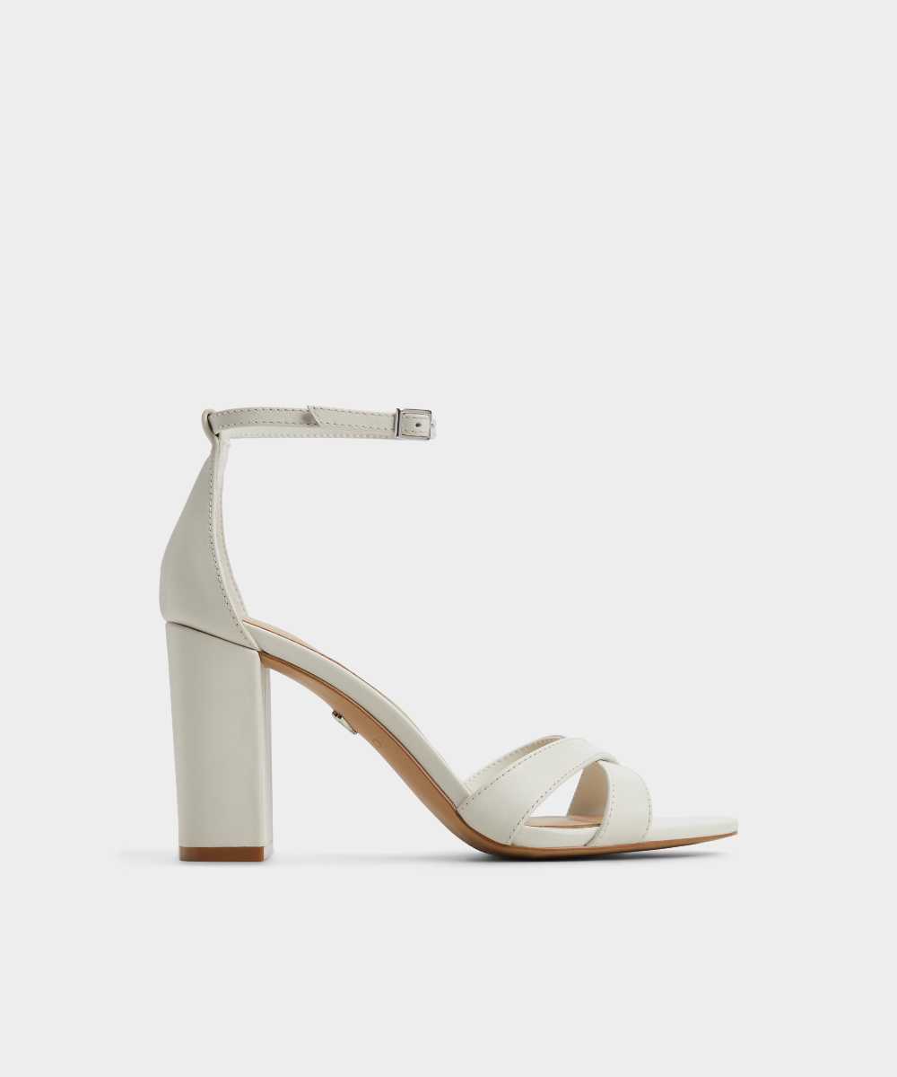 Sandalias de tacón de mujer con punta redonda - Aldo - Blanco Blanco-1