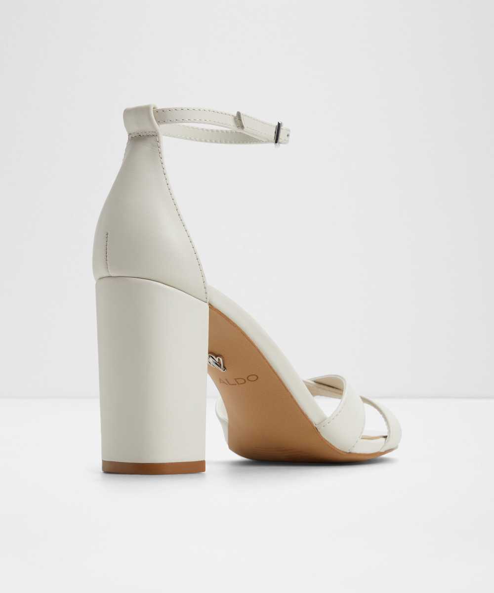 Sandalias de tacón de mujer con punta redonda - Aldo - Blanco Blanco-3