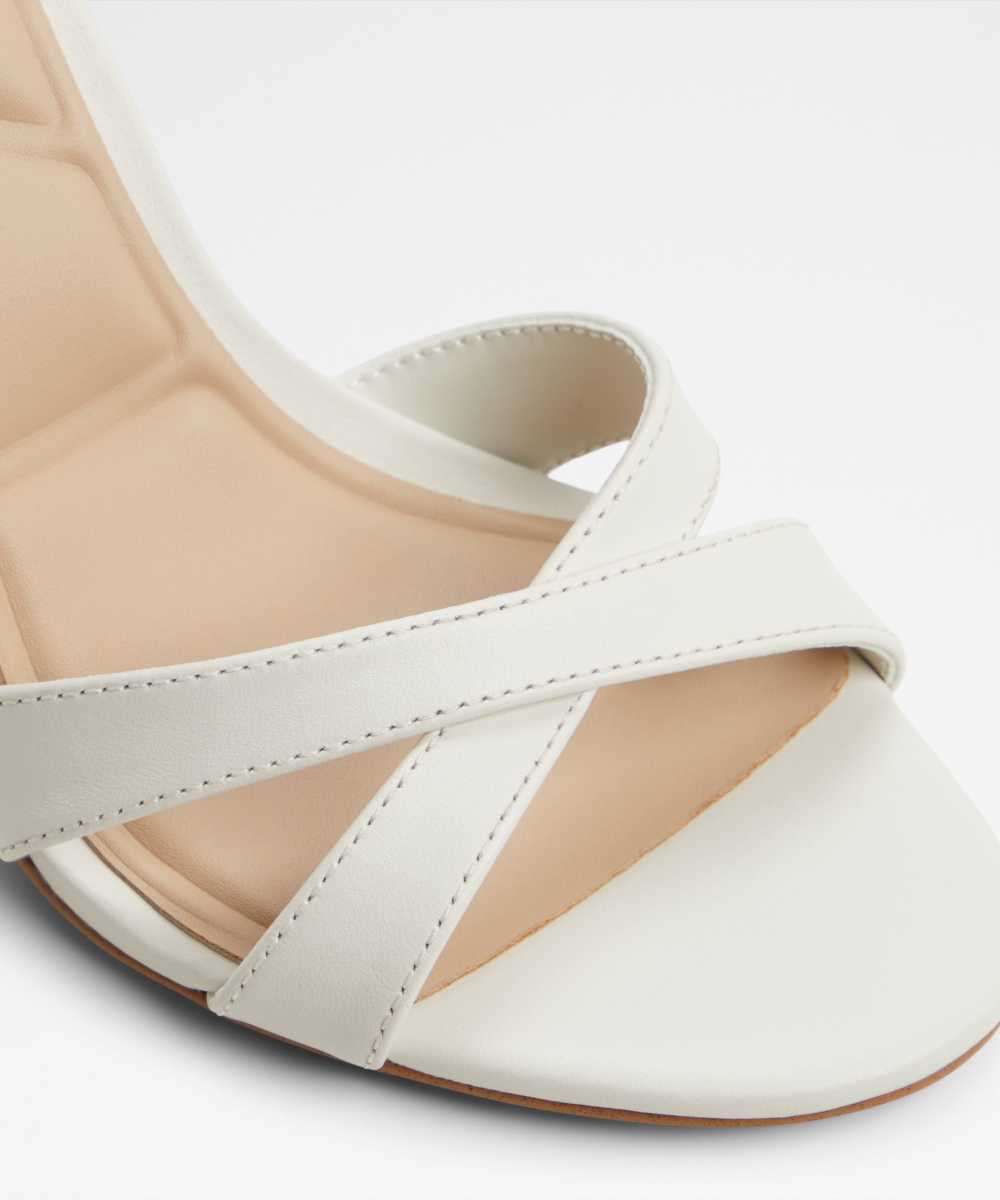 Sandalias de tacón de mujer con punta redonda - Aldo - Blanco Blanco-5