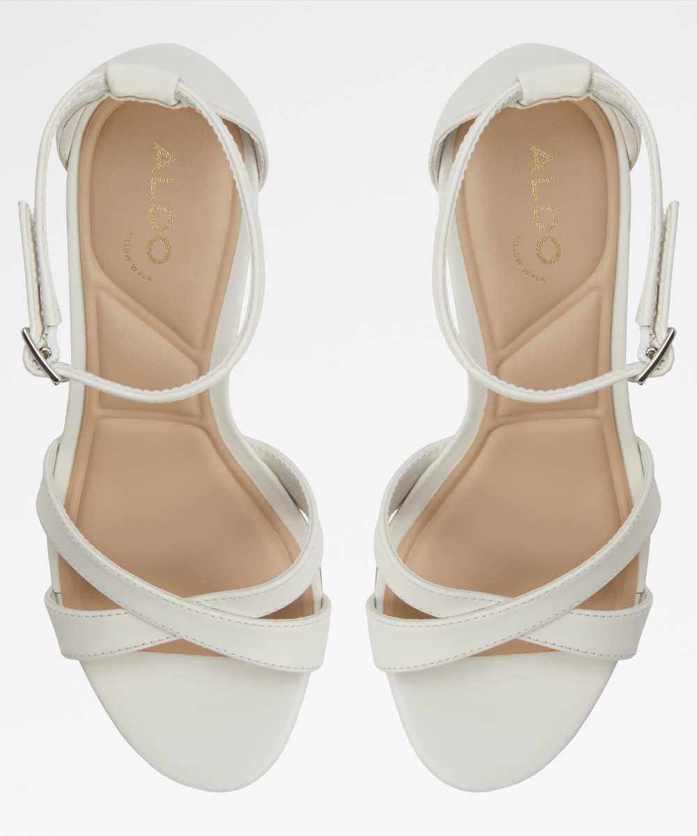 Sandalias de tacón de mujer con punta redonda - Aldo - Blanco Blanco-6