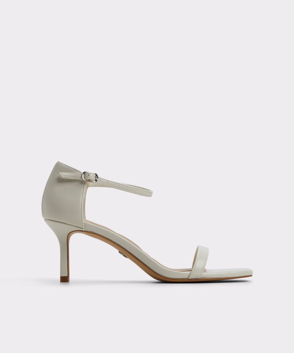 Sandalias de tacón de mujer con punta cuadrada - Aldo - Blanco Blanco-1