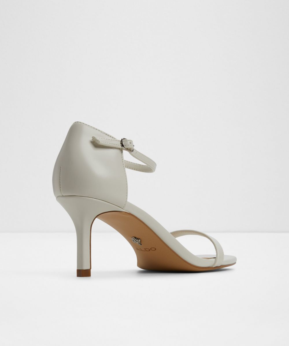 Sandalias de tacón de mujer con punta cuadrada - Aldo - Blanco Blanco-3
