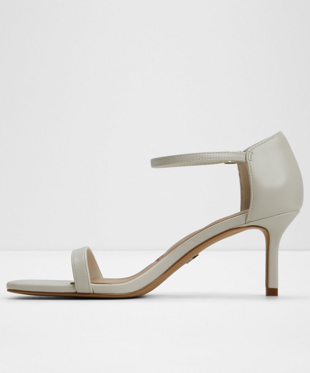 Sandalias de tacón de mujer con punta cuadrada - Aldo - Blanco Blanco-2