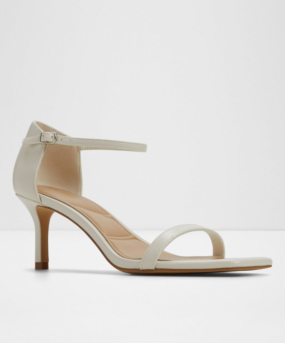 Sandalias de tacón de mujer con punta cuadrada - Aldo - Blanco Blanco-4