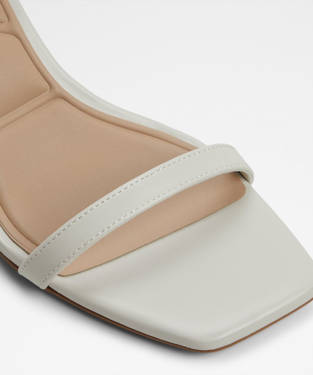 Sandalias de tacón de mujer con punta cuadrada - Aldo - Blanco Blanco-5