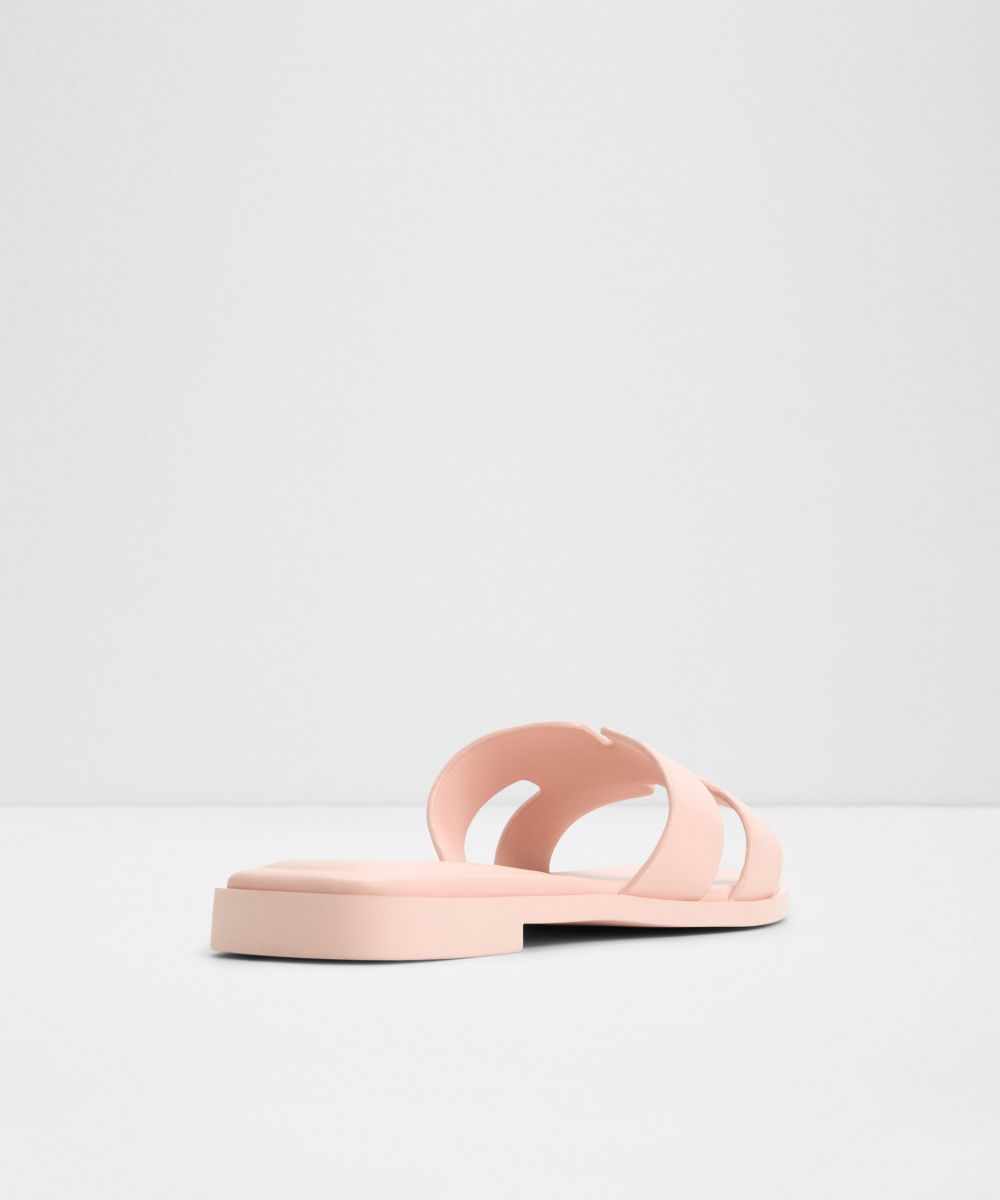 Sandalias planas de mujer con punta cuadrada - Aldo - Rosa Rosa-3