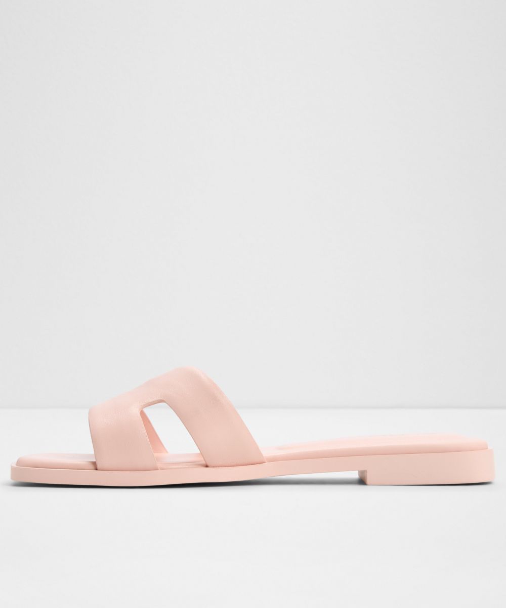 Sandalias planas de mujer con punta cuadrada - Aldo - Rosa Rosa-2