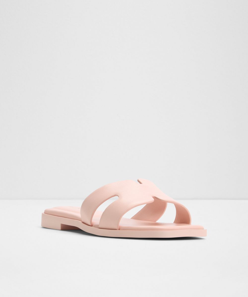 Sandalias planas de mujer con punta cuadrada - Aldo - Rosa Rosa-4