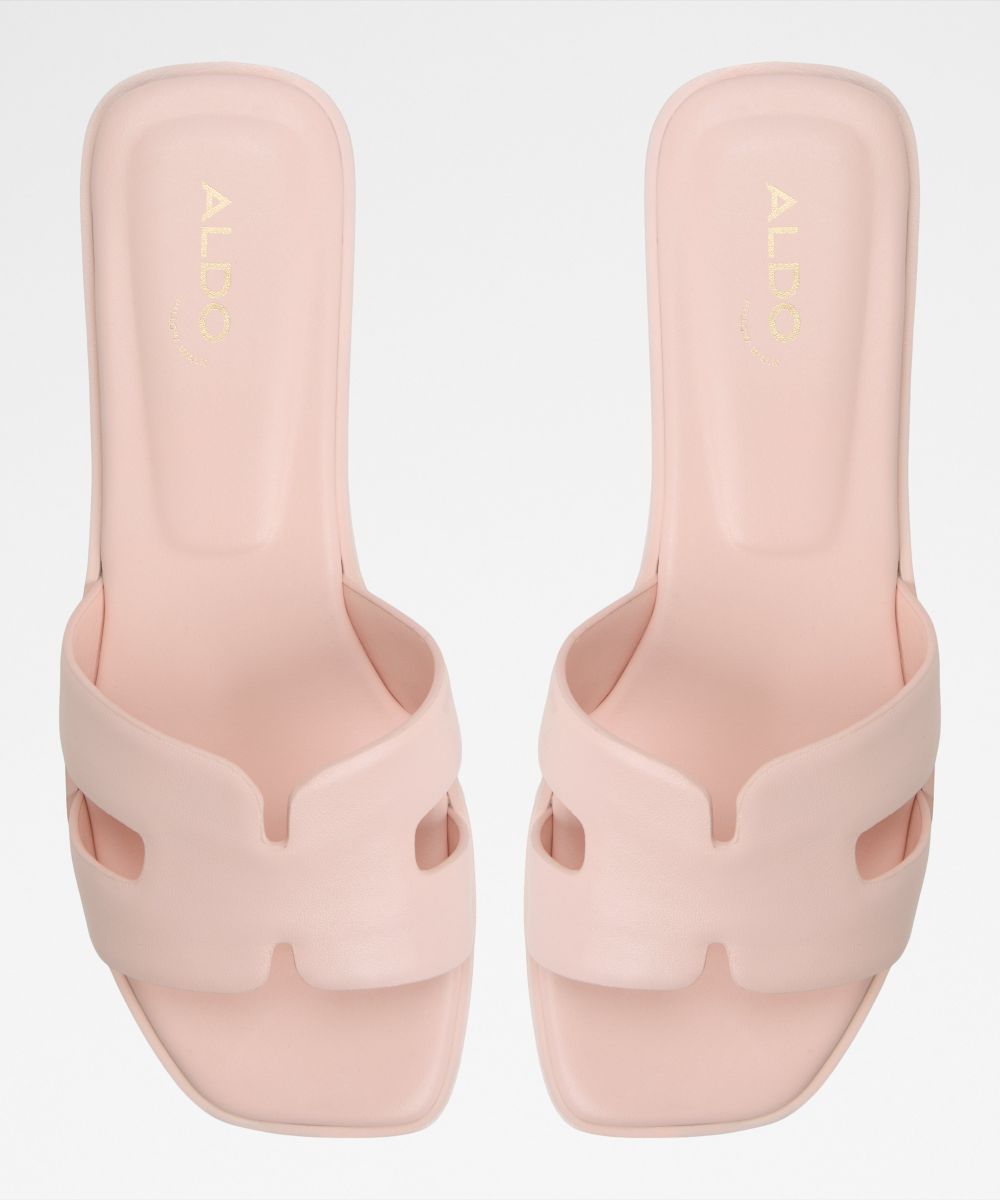 Sandalias planas de mujer con punta cuadrada - Aldo - Rosa Rosa-6