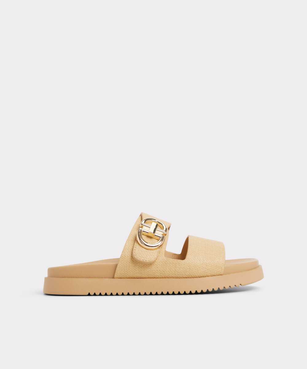 Sandalias planas de mujer con punta redonda - Aldo - Naranja Beige-1