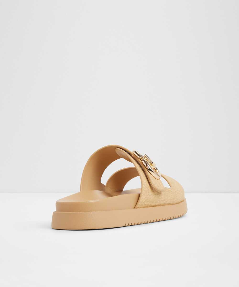 Sandalias planas de mujer con punta redonda - Aldo - Naranja Beige-4