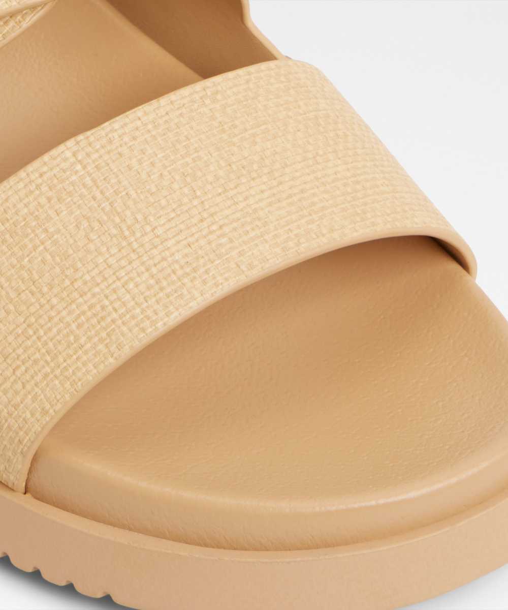 Sandalias planas de mujer con punta redonda - Aldo - Naranja Beige-2