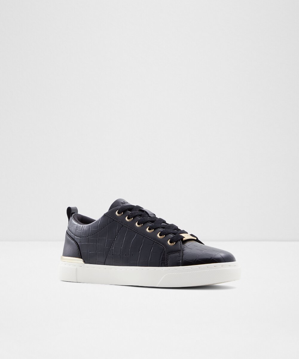 Zapatillas deportivas de mujer con punta redonda - Aldo - Negro Negro-4