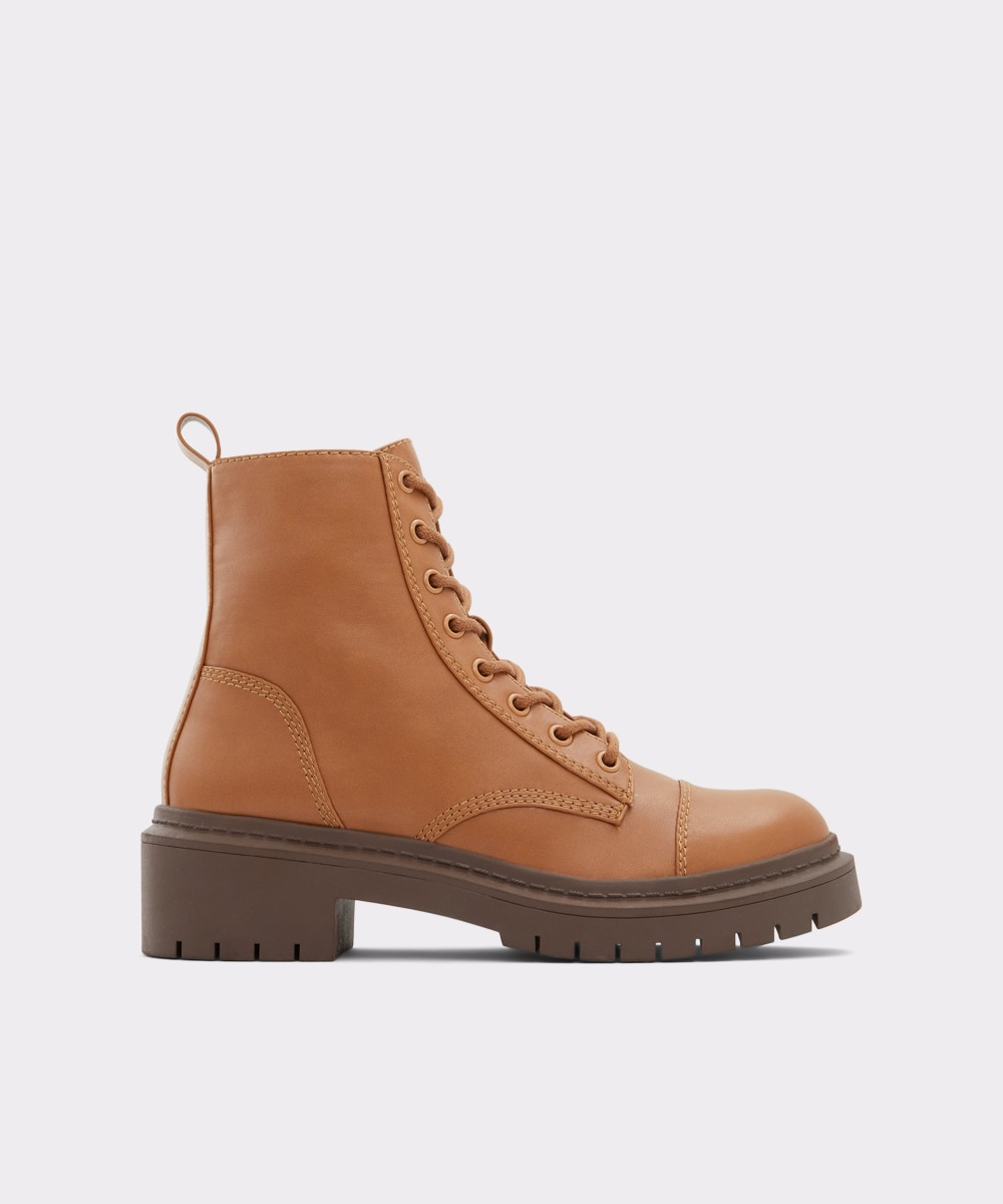Botines básicos de mujer con punta redonda - Aldo - Camel Camel-1