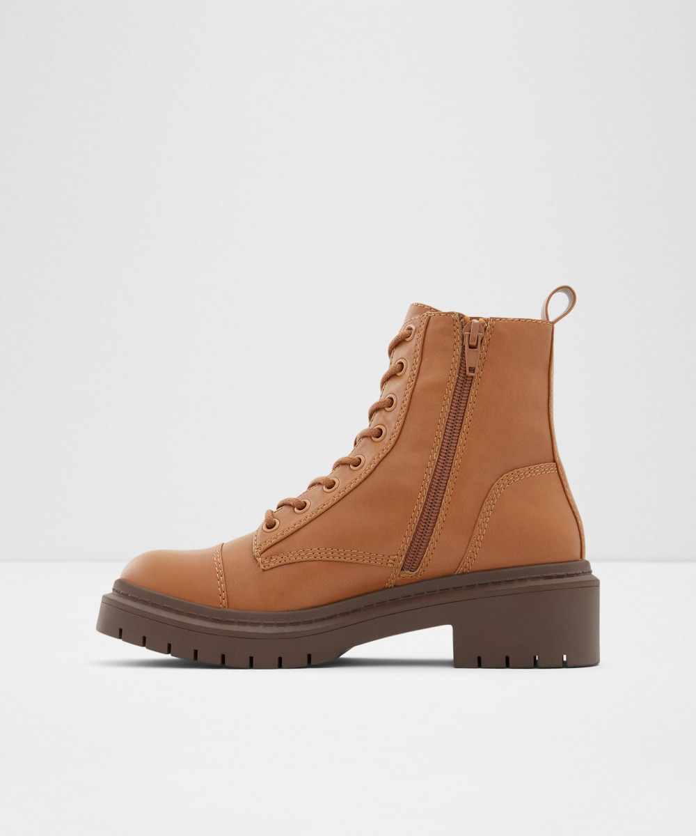Botines básicos de mujer con punta redonda - Aldo - Camel Camel-2