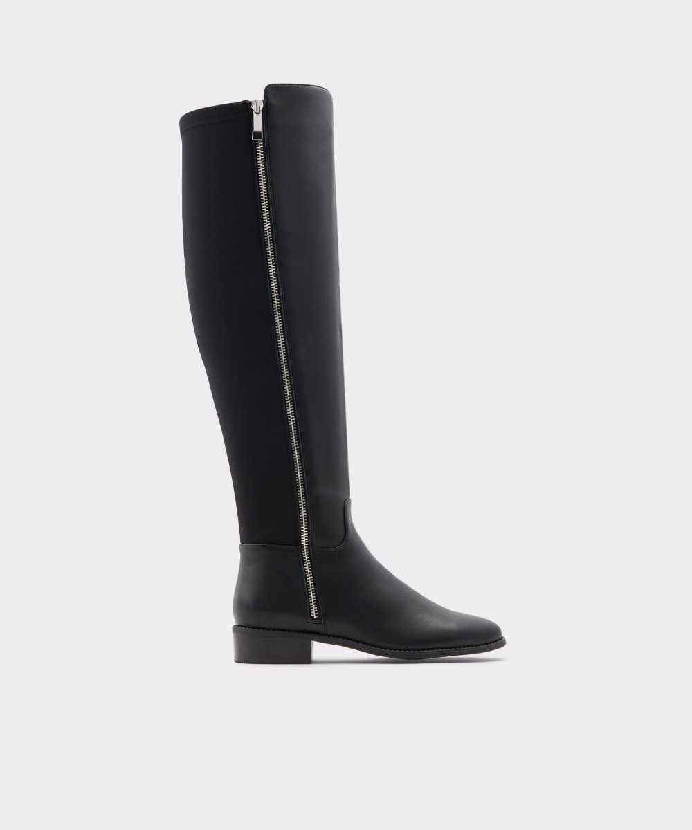Botas básicas de mujer con punta redonda - Aldo - Negro Negro-1