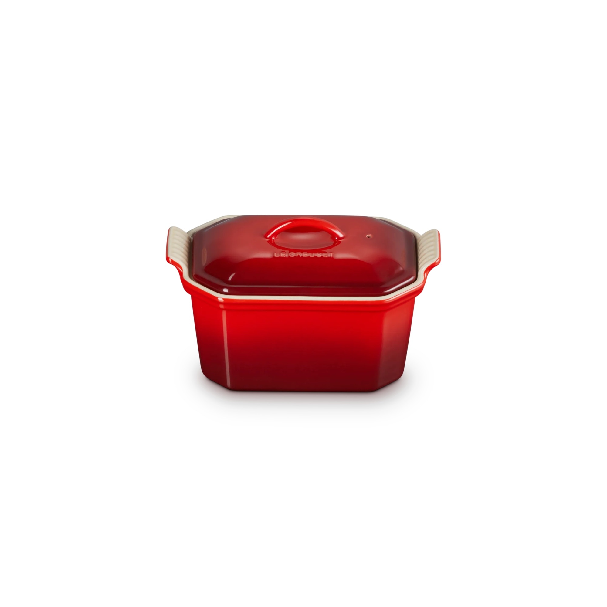 Terrina rectangular de cerámica de gres Le Creuset - Cereza 16 cm Cereza-2