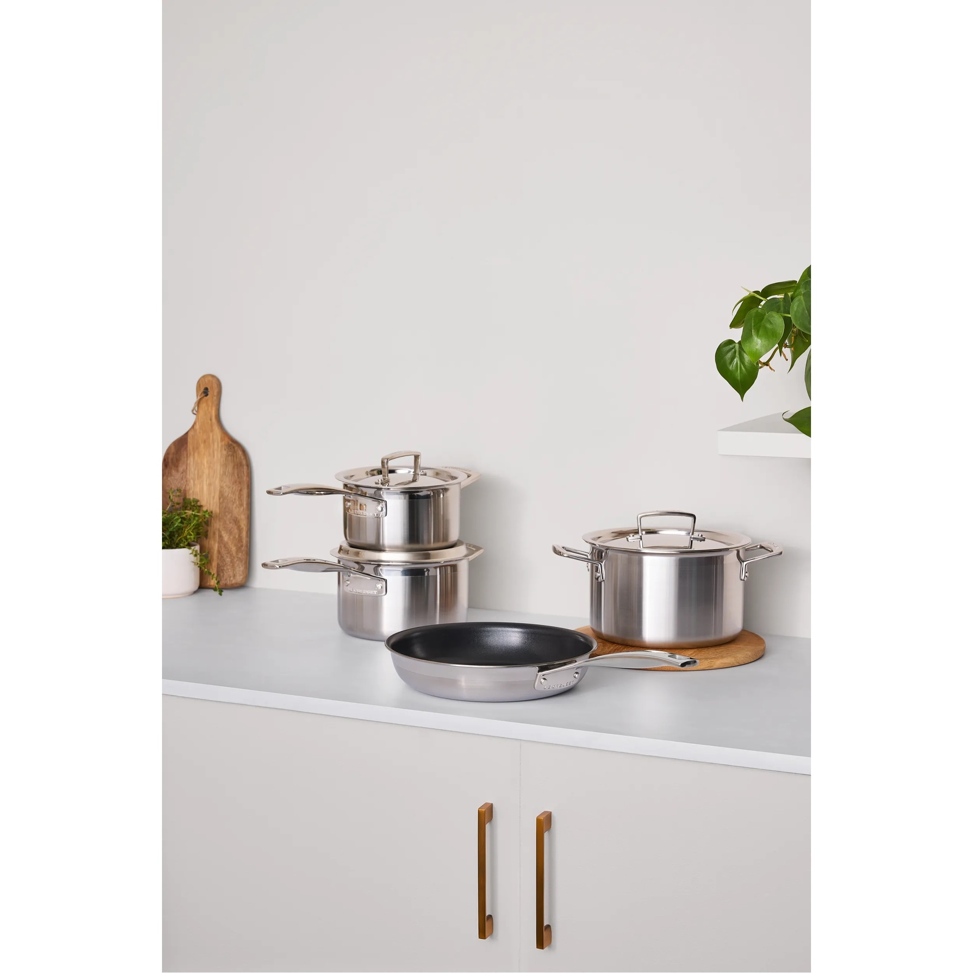 Imagen 3 de Set de 4 piezas Le Creuset 3-ply - Plata Plata