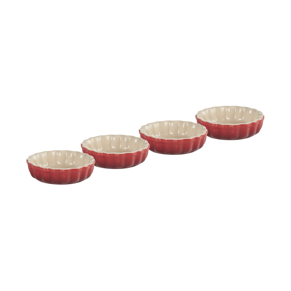 Imagen 0 de Set de 4 Tartaletas de Cerámica de Gres 11 cm Le Creuset Rojo