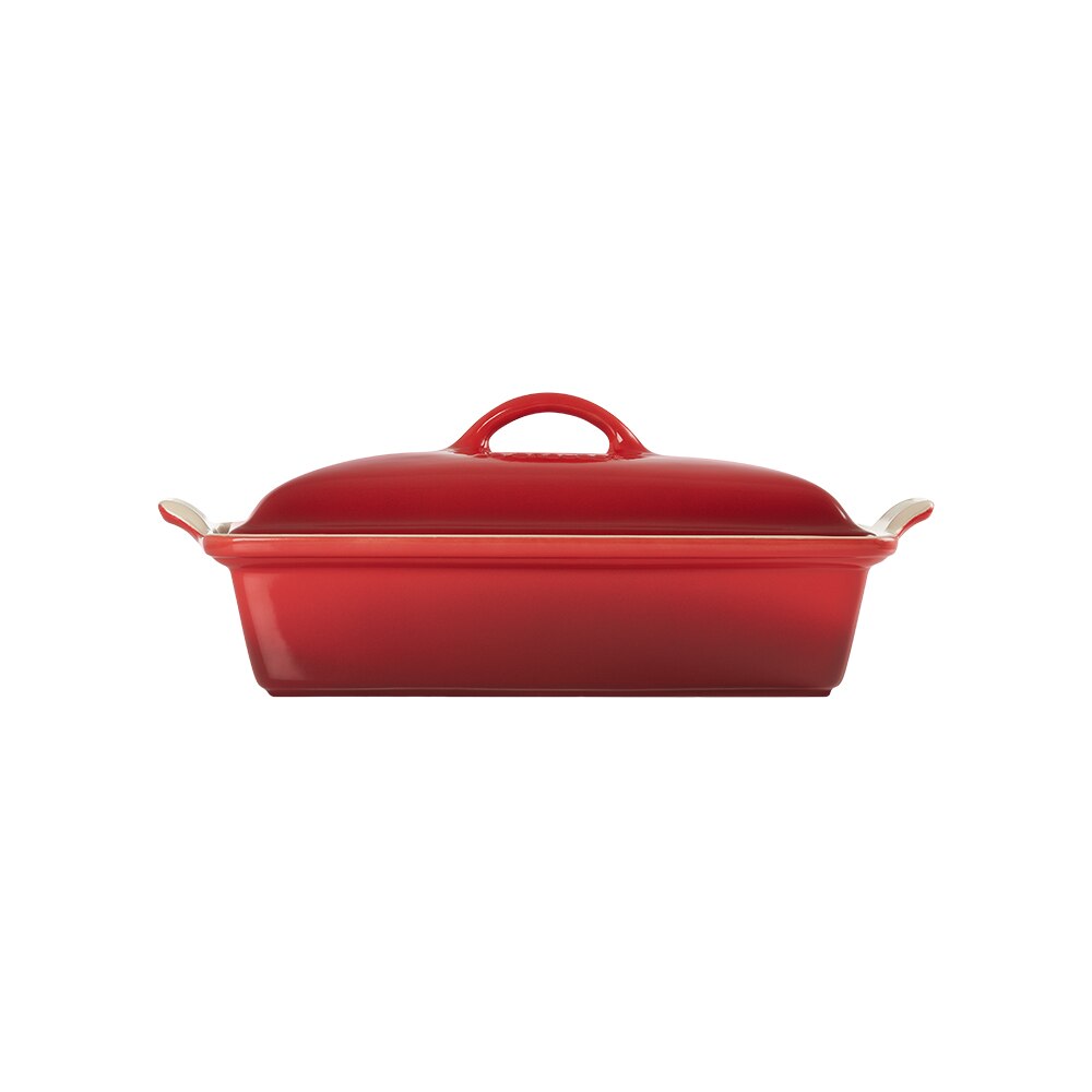 Bandeja rectangular con tapa Heritage de cerámica de gres Le Creuset 33 cm