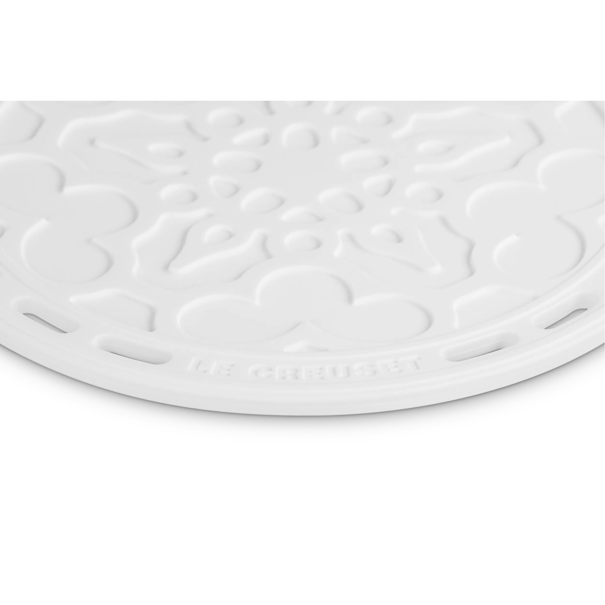 Salvamanteles redondo French Le Creuset - Blanco Blanco-2