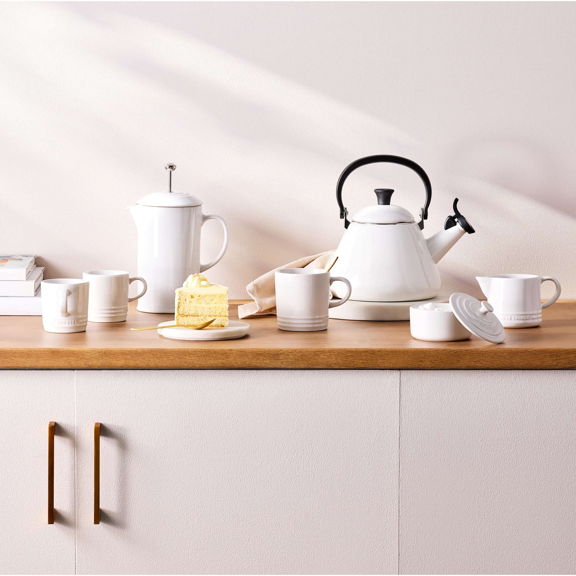 Imagen 5 de Cafetera de prensa de cerámica gres Le Creuset - Blanco Blanco