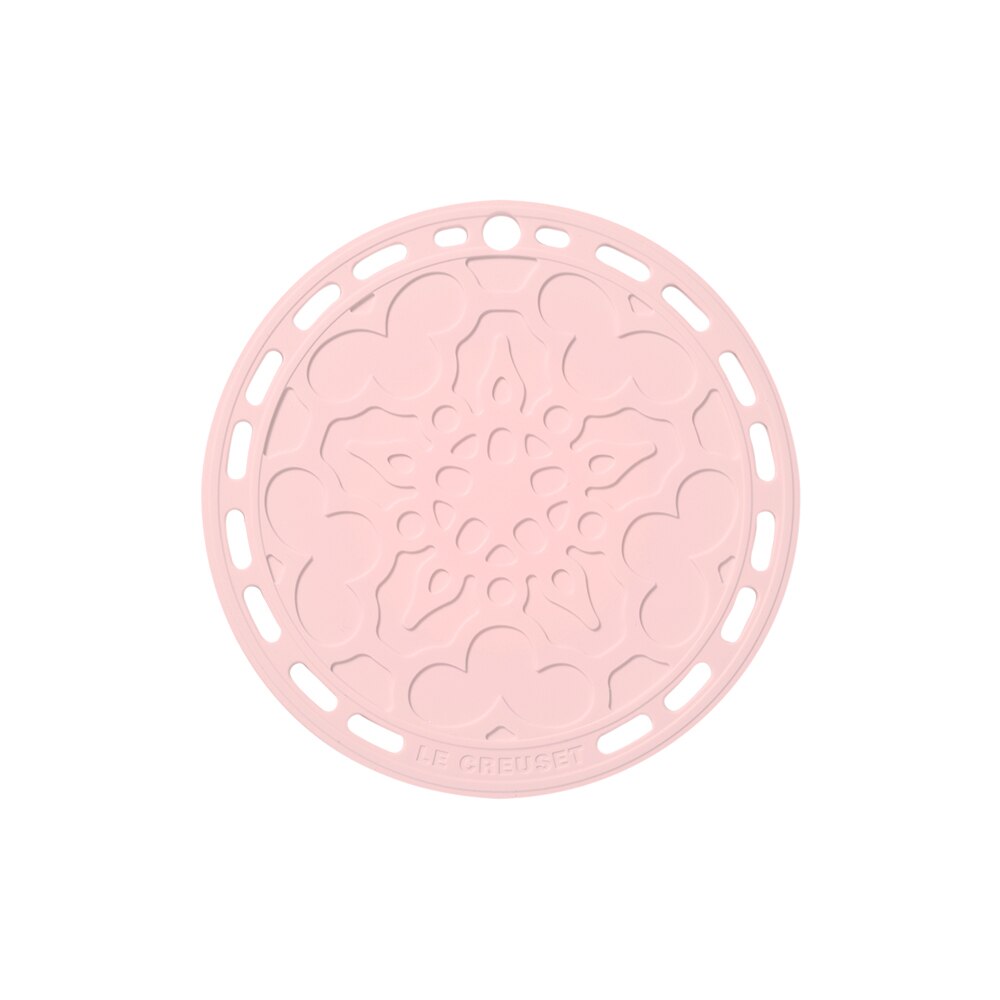 Salvamanteles redondo French Le Creuset - Rosa Rosa-1