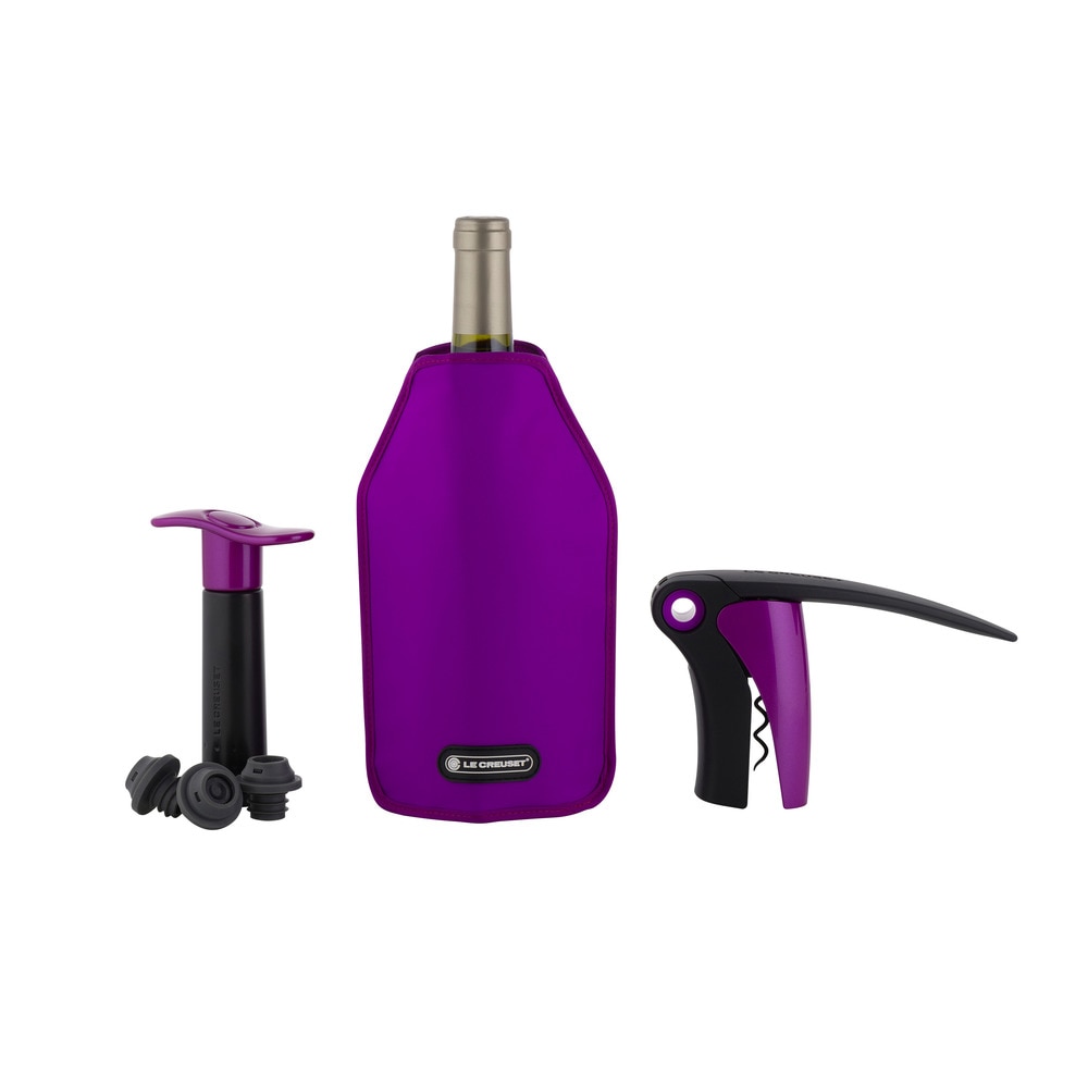 Imagen 1 de Abridor de palanca, Bomba de vacío, Funda enfriadora y Tapones GS-139 Le Creuset - Violeta Violeta