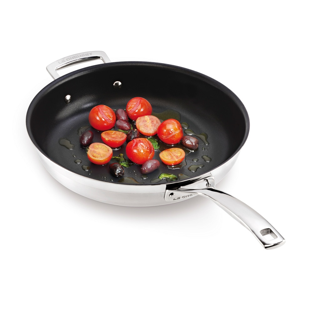 Imagen 3 de Sartén Le Creuset 3-Ply Plus Acero inoxidable triple capa con antiadherente - Acero brillo Sartén de 20 cm Acero brillo