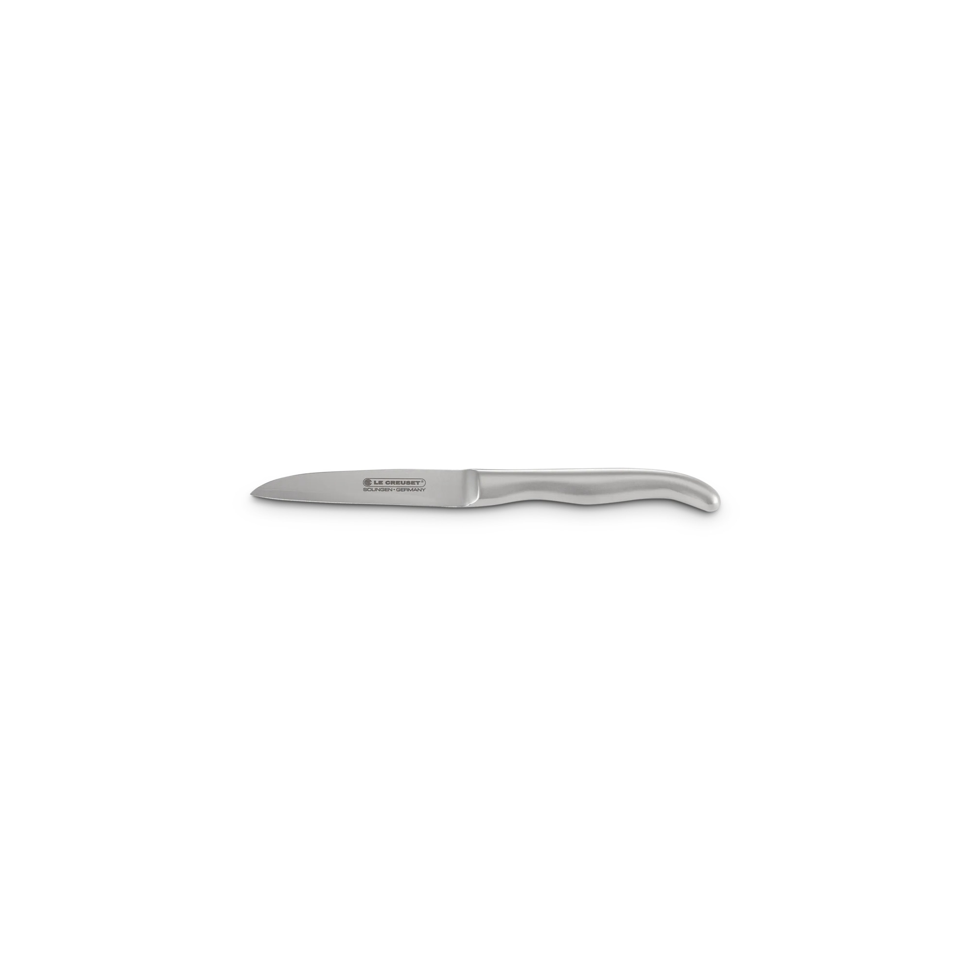 Cuchillo vegetales con mango de acero inoxidable LeCreuset - Gris 9 cm Gris-1