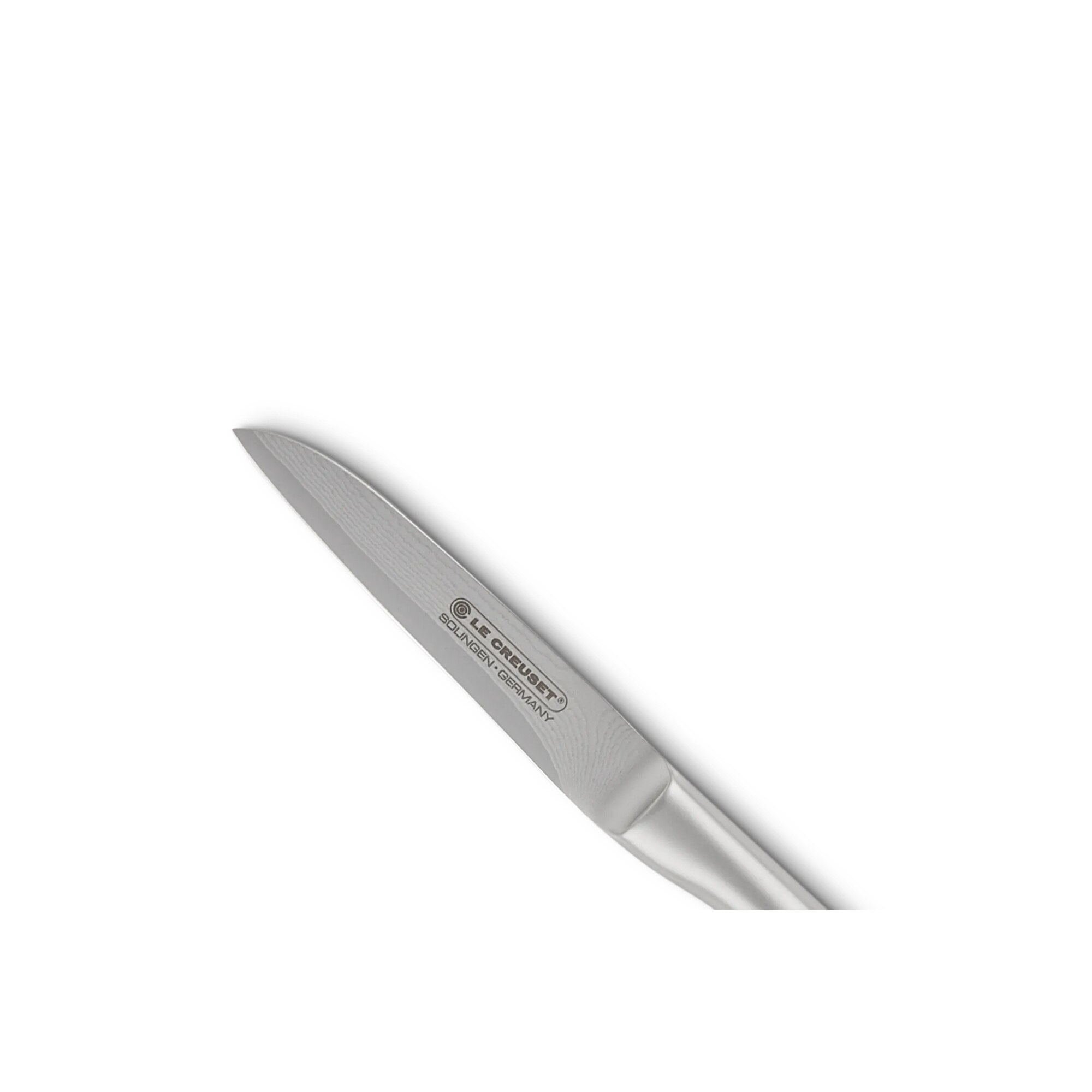 Cuchillo vegetales con mango de acero inoxidable LeCreuset - Gris 9 cm Gris-2