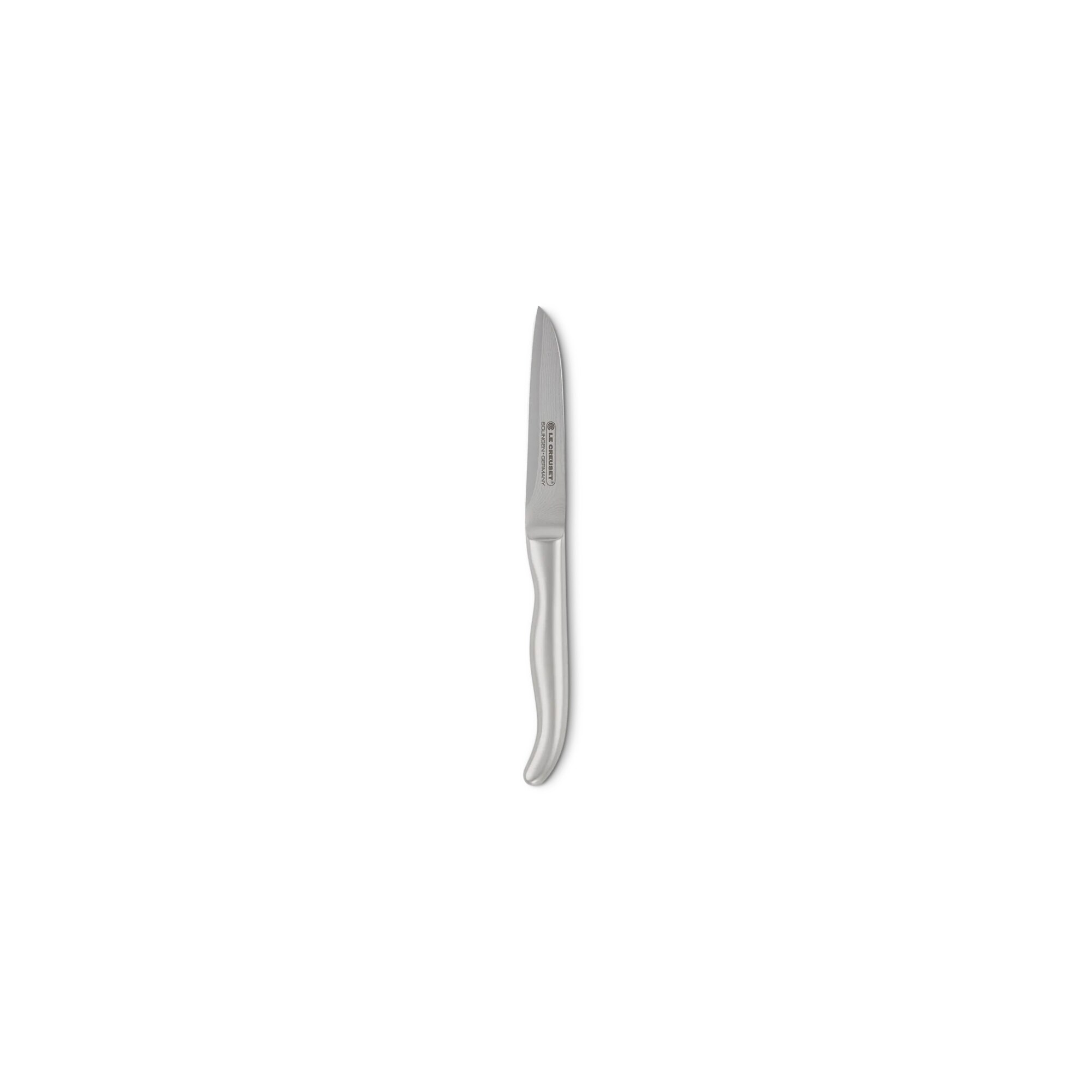 Cuchillo vegetales con mango de acero inoxidable LeCreuset - Gris 9 cm Gris-3