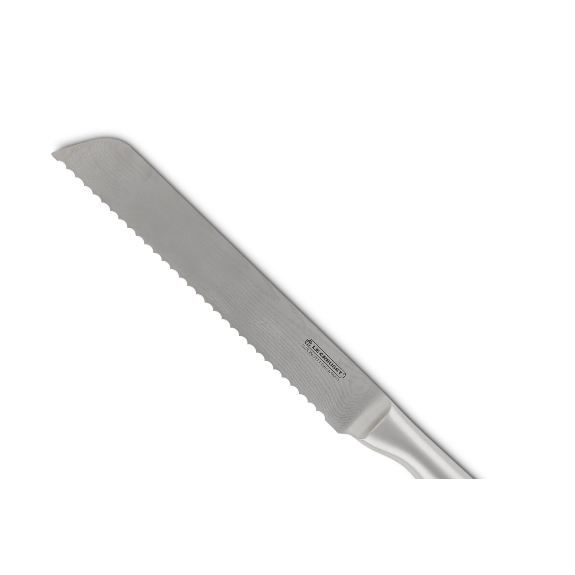 Cuchillo para pan con mango de acero inoxidable Le Creuset - Gris 20 cm Gris-3