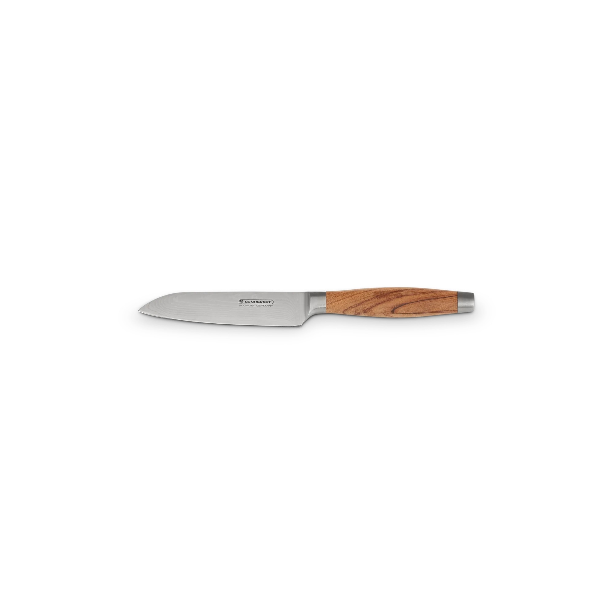 Cuchillo Santoku con mango de madera Le Creuset - Natural 13 cm Natural-1