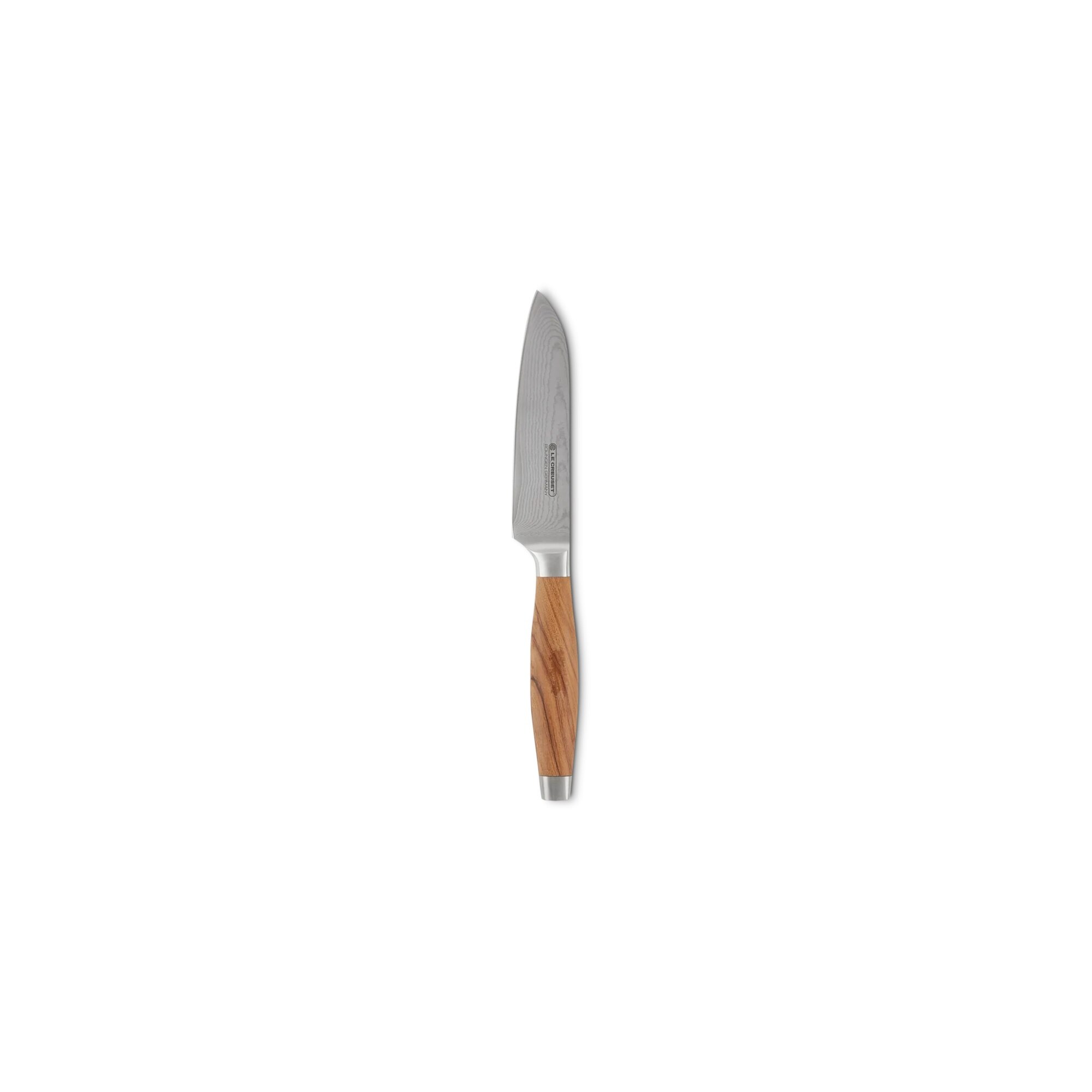 Cuchillo Santoku con mango de madera Le Creuset - Natural 13 cm Natural-2