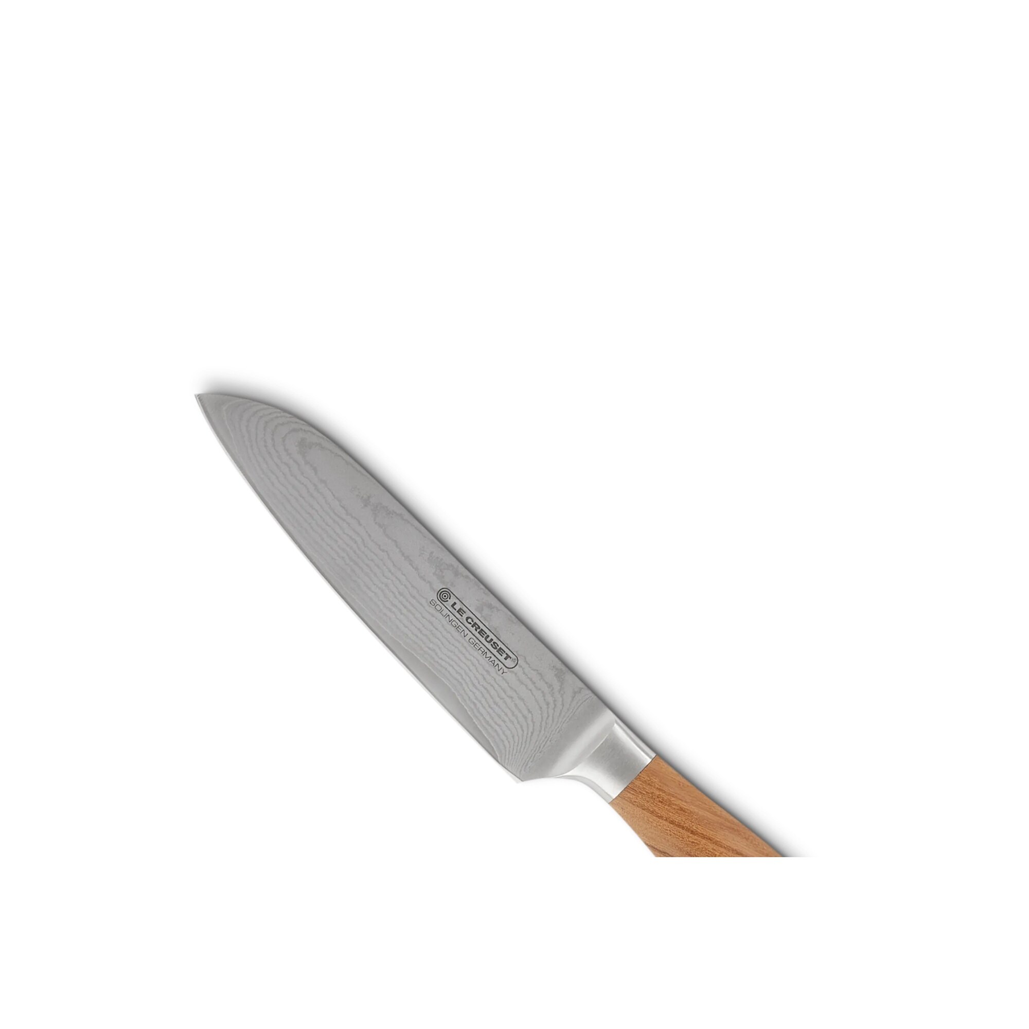 Cuchillo Santoku con mango de madera Le Creuset - Natural 13 cm Natural-3
