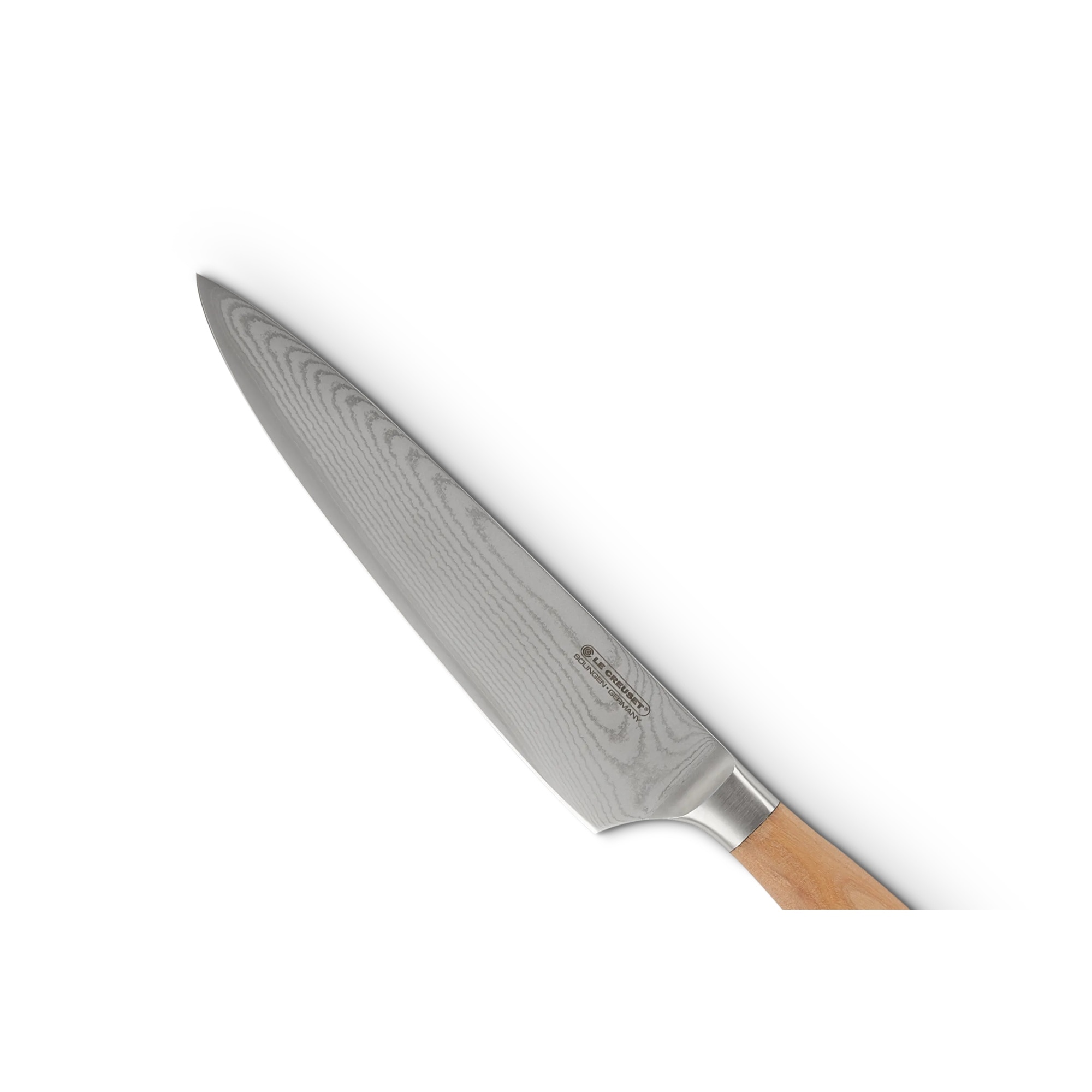 Cuchillo del chef con mango de madera de olivo LeCreuset - Gris 20 cm Gris-3