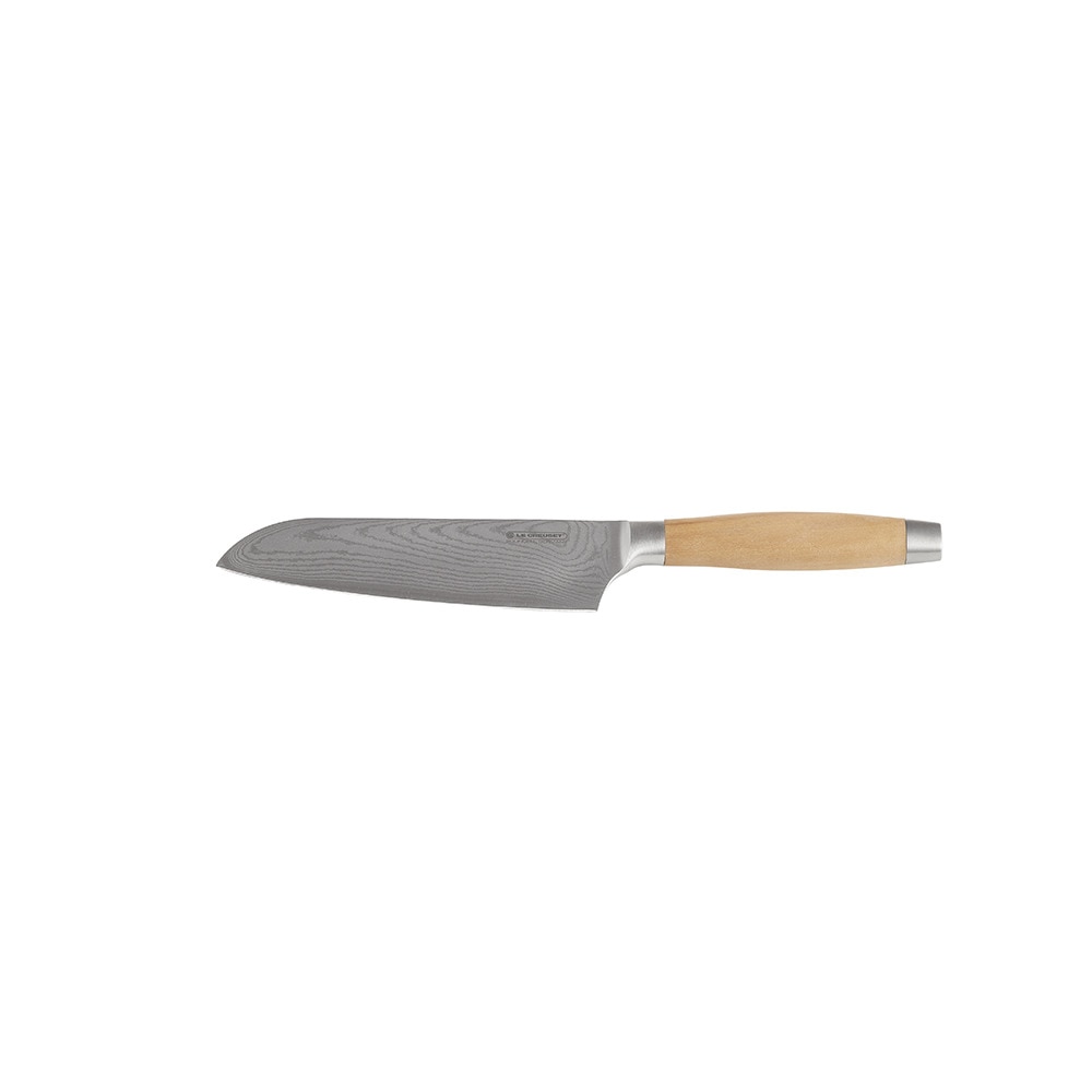 Cuchillo Santoku Le Creuset con mango de madera 1