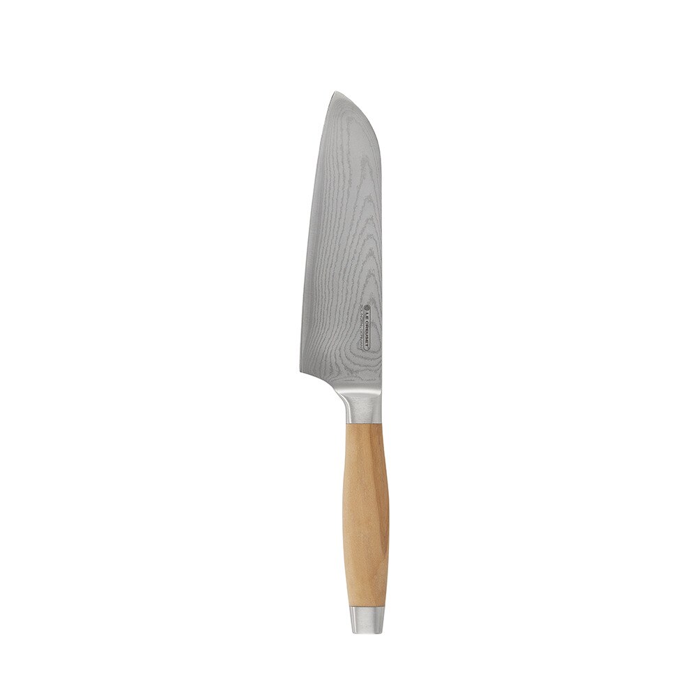 Cuchillo Santoku Le Creuset con mango de madera 2