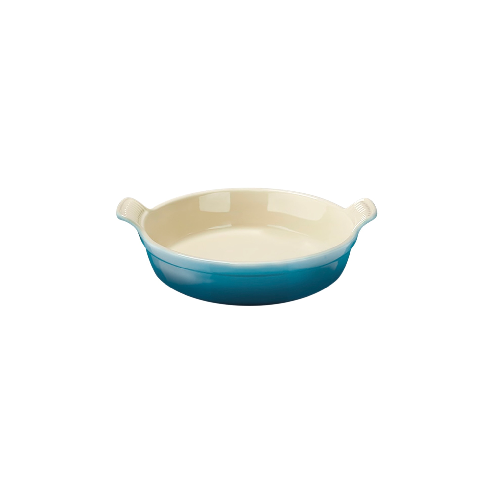 Bandeja redonda de cerámica de gres Le Creuset - Azul 24 cm Azul-1